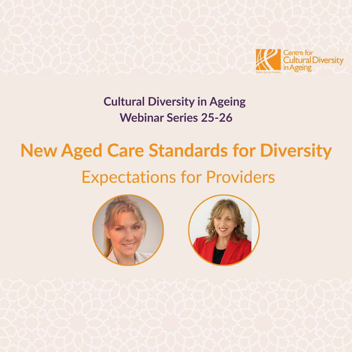 Upcoming Webinar 9th September: New Aged Care Standards for Diversity - Expectations for Providers